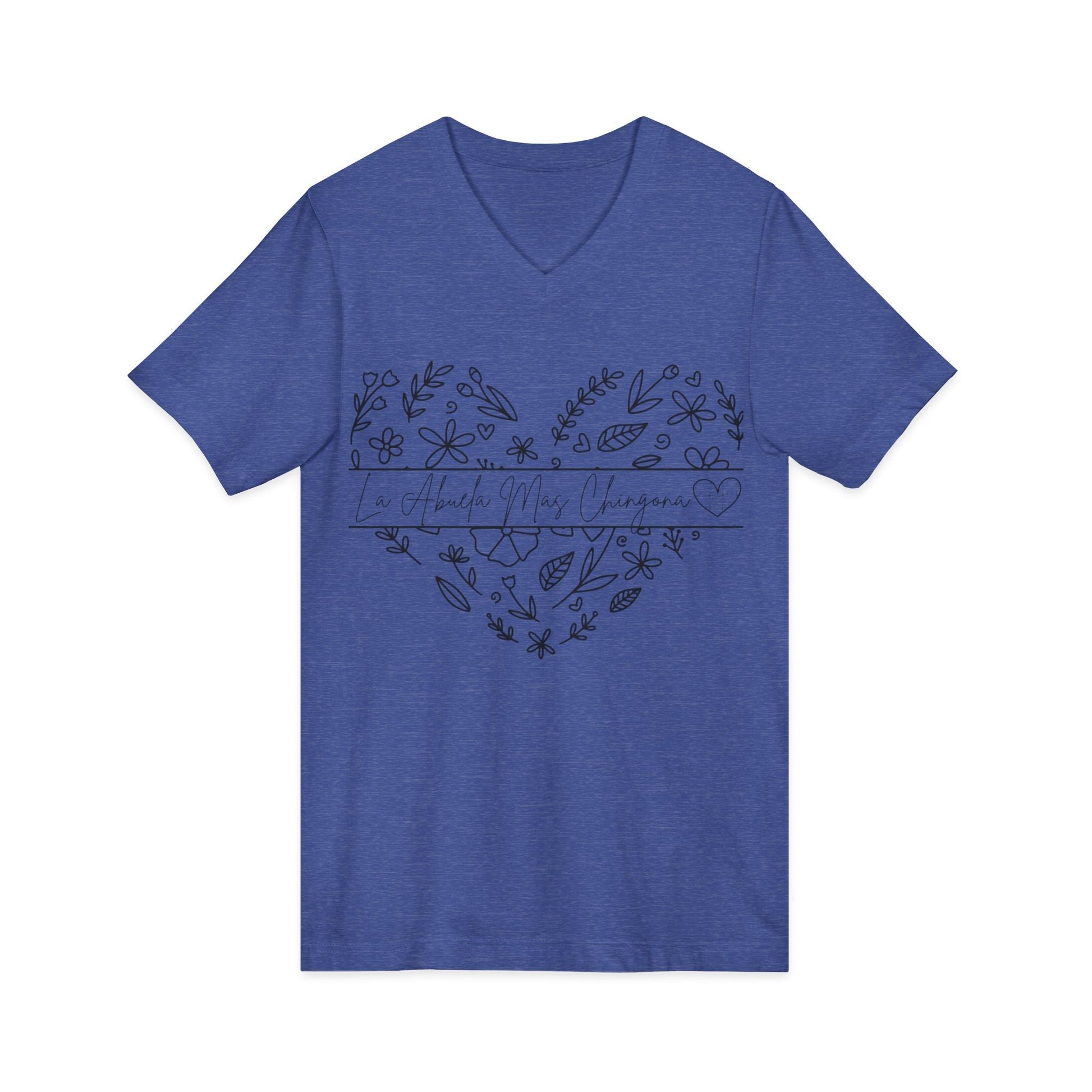 La Abuela Mas Chingona- V-Neck Tee - Geo Rocks The 'Tism