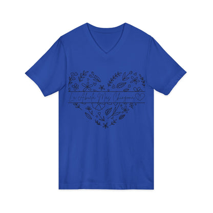 La Abuela Mas Chingona- V-Neck Tee - Geo Rocks The 'Tism