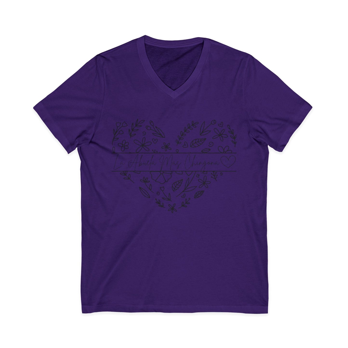 La Abuela Mas Chingona- V-Neck Tee - Geo Rocks The 'Tism
