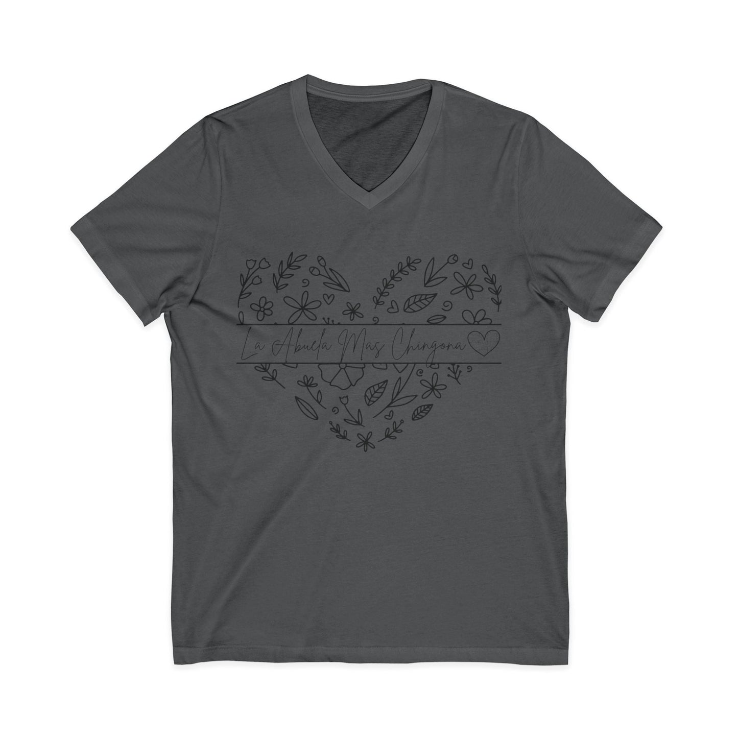 La Abuela Mas Chingona- V-Neck Tee - Geo Rocks The 'Tism