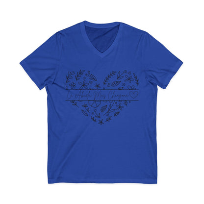 La Abuela Mas Chingona- V-Neck Tee - Geo Rocks The 'Tism