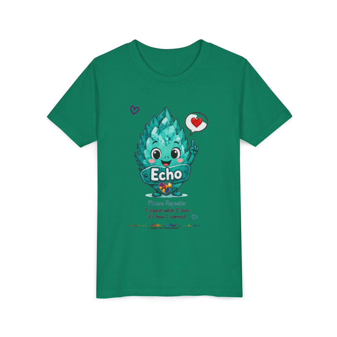 "Lines Up Toys" Stimming Geode -Autism Self Sensory Regulation Youth Tee - Geo Rocks The 'Tism