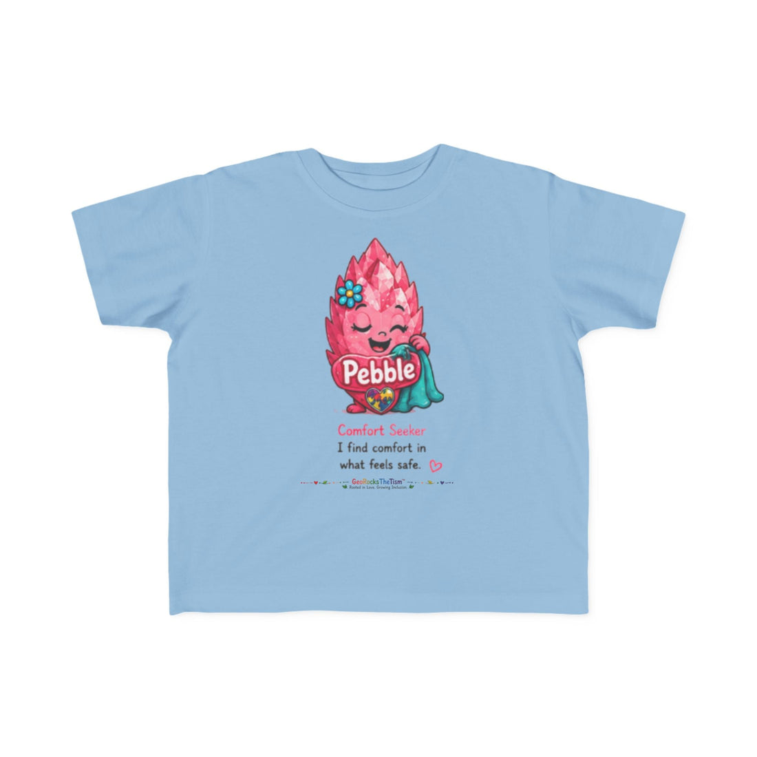 “Loves Soft Things” Stimming Geode Autism Self Sensory Regulation Toddler Tee - Geo Rocks The 'Tism