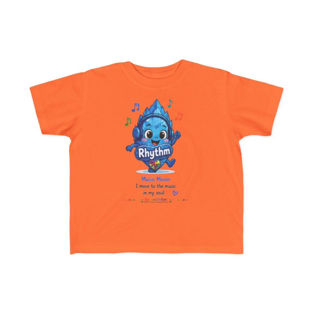 "Music Lover" Stimming Geode Autism Self Sensory Regulation Toddler Tee - Geo Rocks The 'Tism