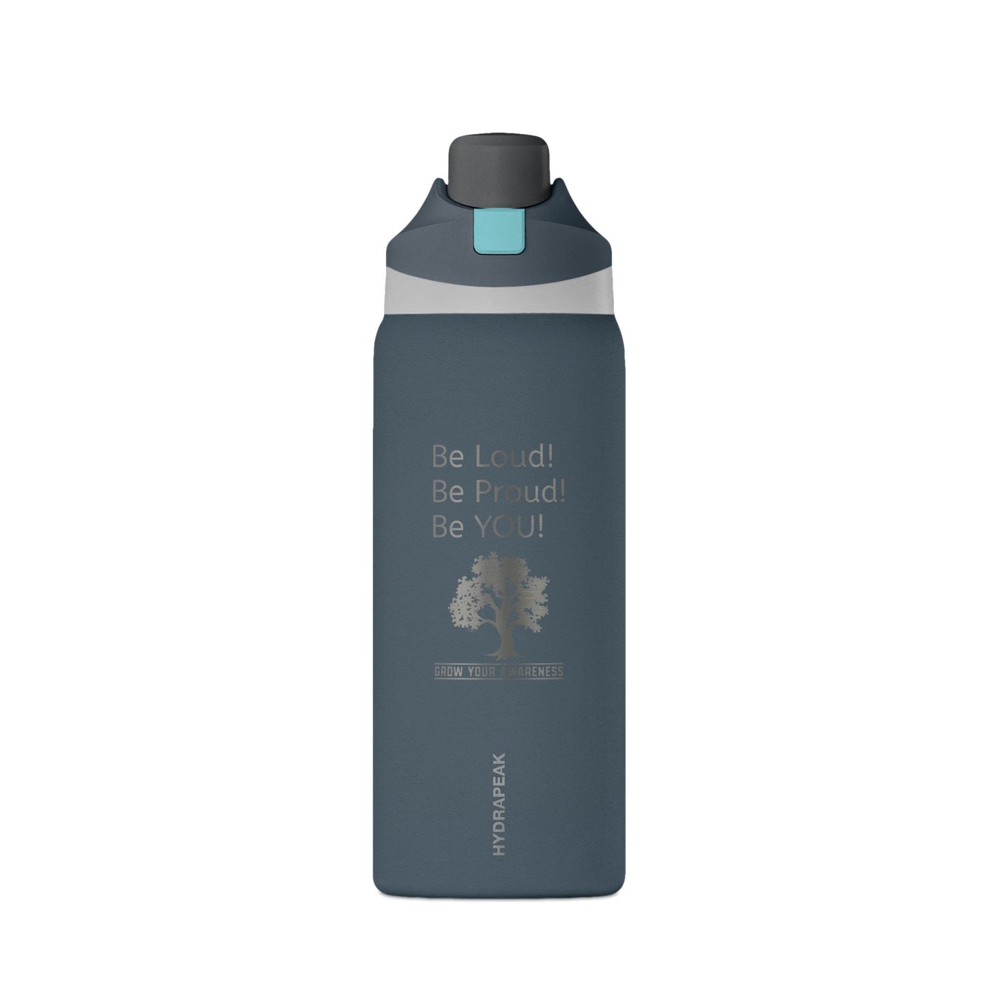 Oasis 32oz Insulated Water Bottle — "Be Loud! Be Proud! Be YOU!" - Geo Rocks The 'Tism