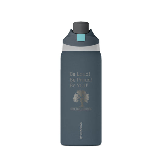 Oasis 32oz Insulated Water Bottle — "Be Loud! Be Proud! Be YOU!" - Geo Rocks The 'Tism