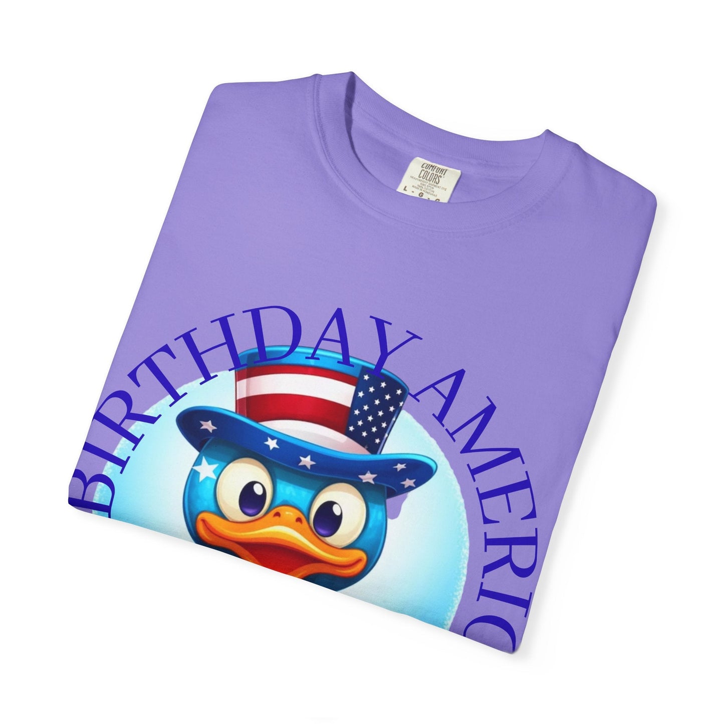 Patriotic Duck 'Happy Birthday America' T-Shirt - Geo Rocks The 'Tism