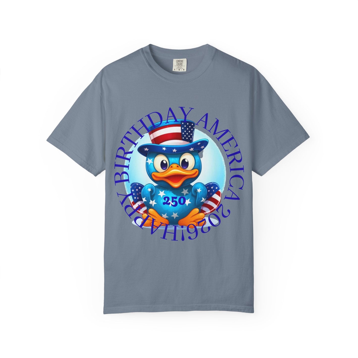Patriotic Duck 'Happy Birthday America' T-Shirt - Geo Rocks The 'Tism