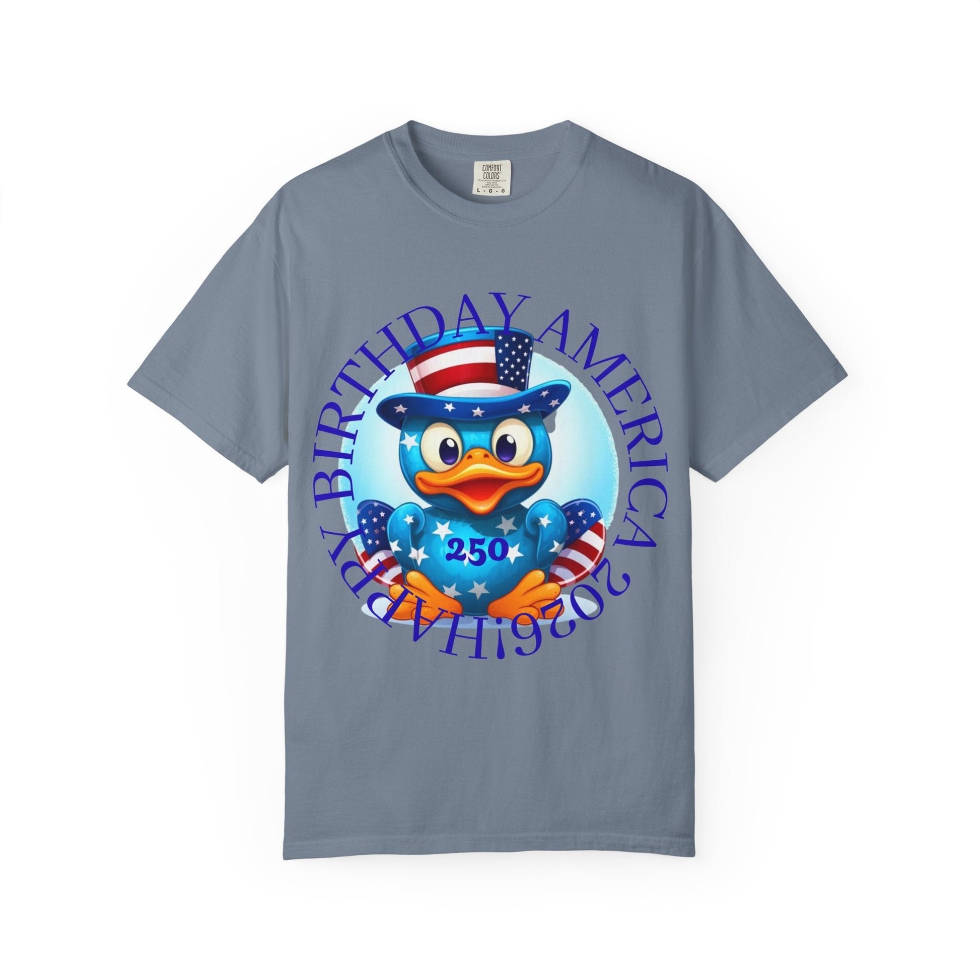 Patriotic Duck 'Happy Birthday America' T-Shirt - Geo Rocks The 'Tism