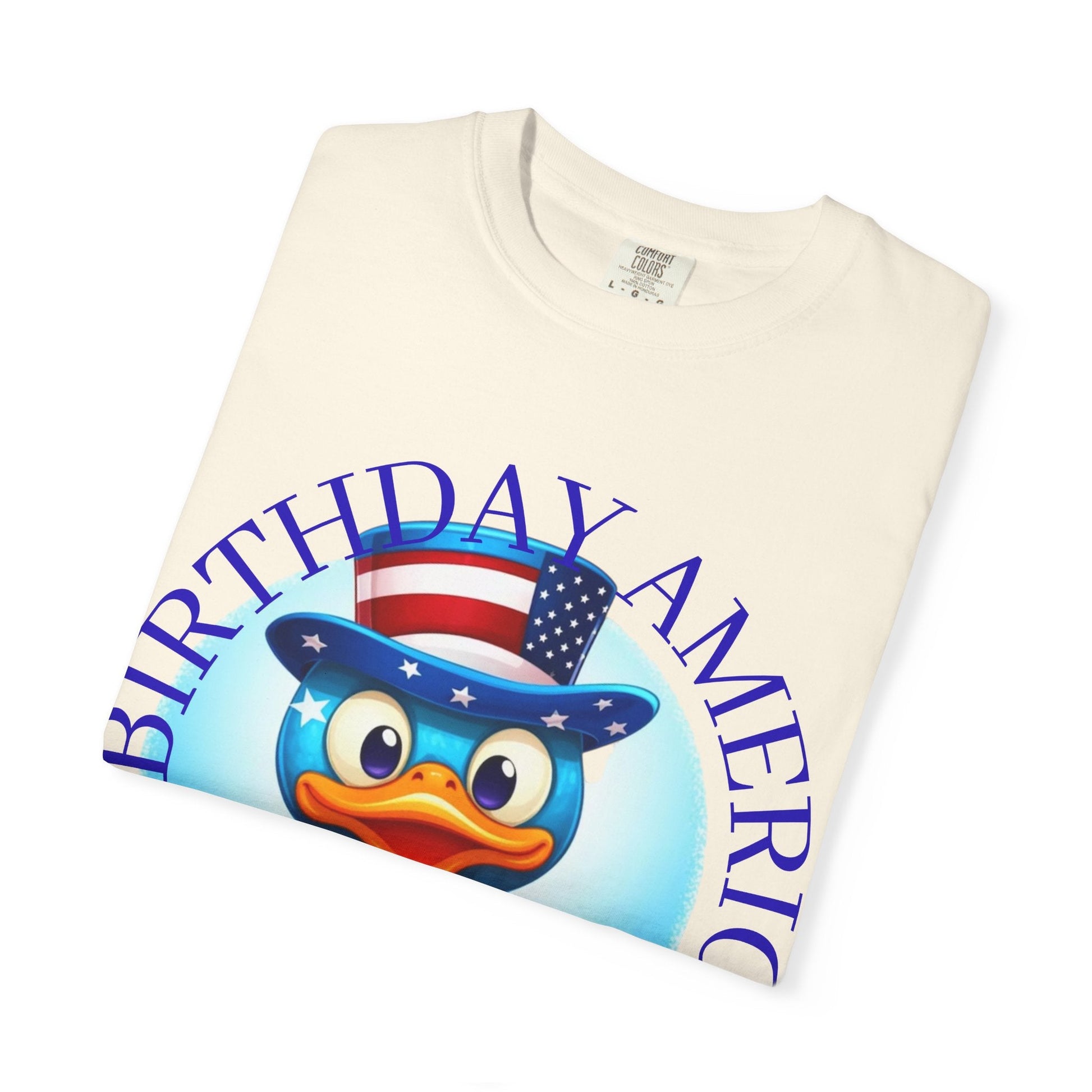 Patriotic Duck 'Happy Birthday America' T-Shirt - Geo Rocks The 'Tism