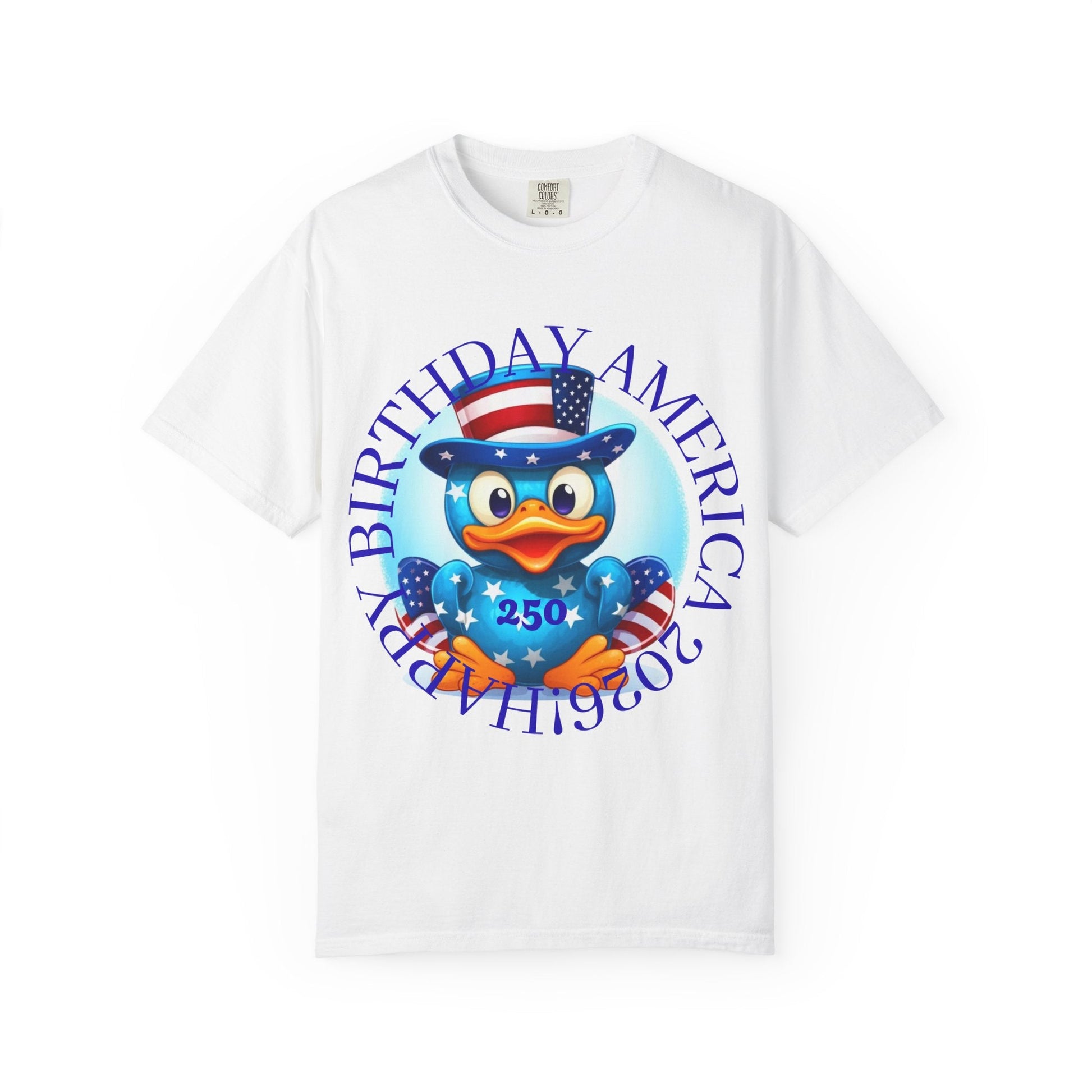 Patriotic Duck 'Happy Birthday America' T-Shirt - Geo Rocks The 'Tism