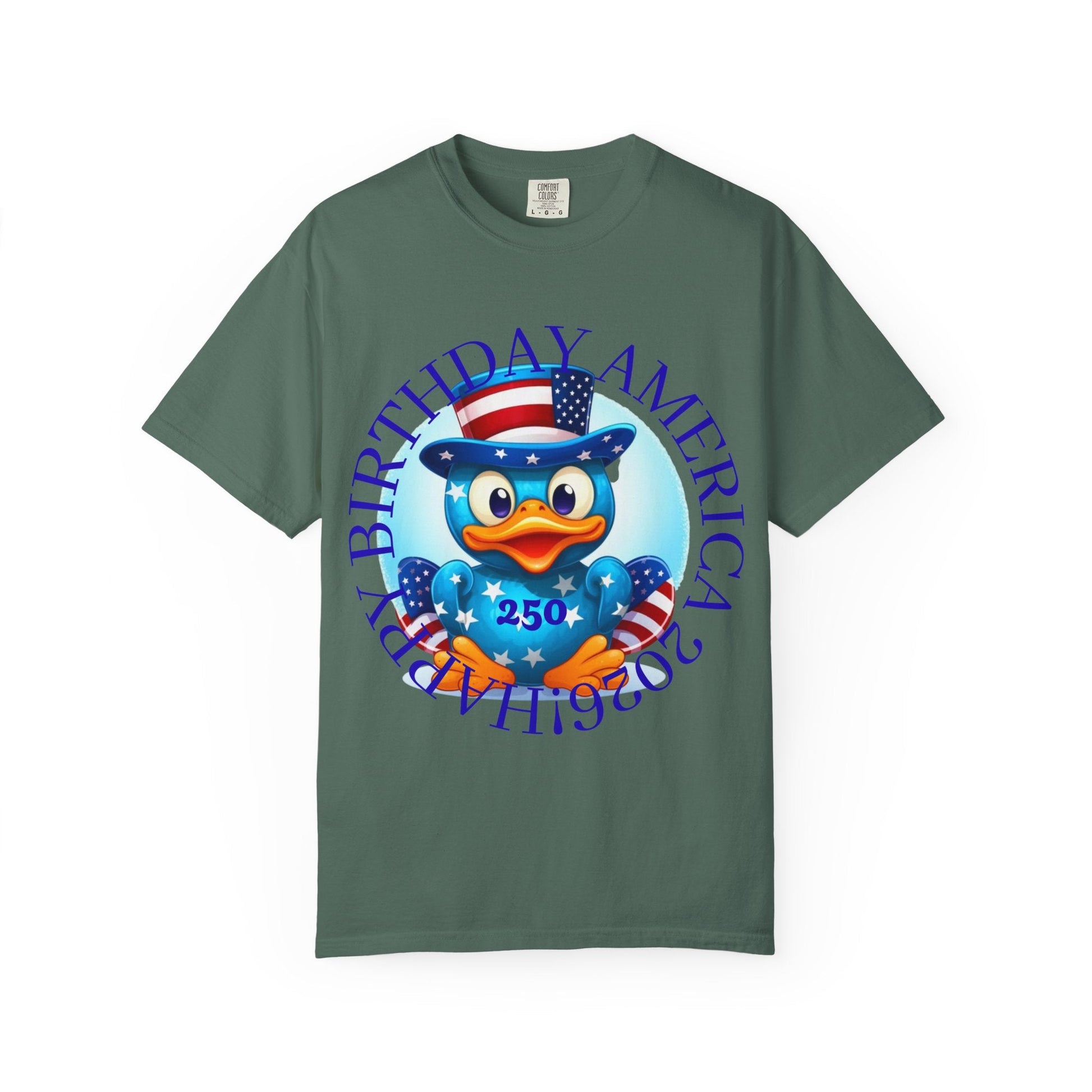 Patriotic Duck 'Happy Birthday America' T-Shirt - Geo Rocks The 'Tism