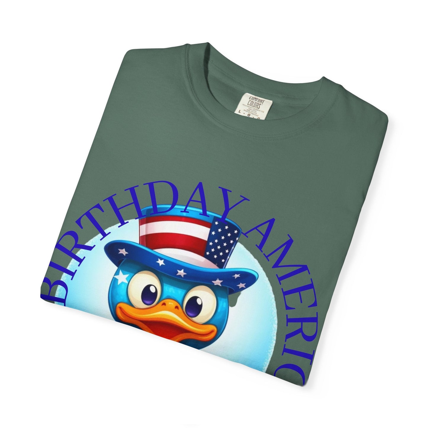 Patriotic Duck 'Happy Birthday America' T-Shirt - Geo Rocks The 'Tism