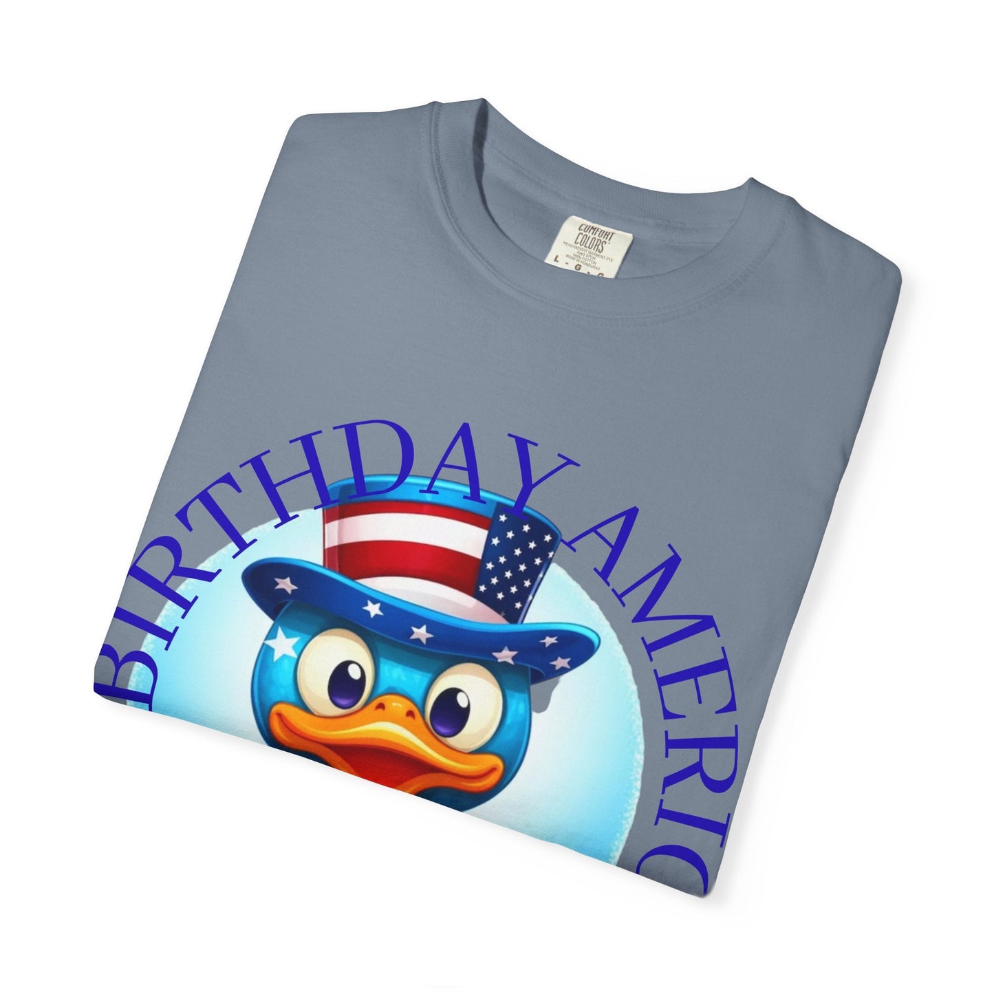 Patriotic Duck 'Happy Birthday America' T-Shirt - Geo Rocks The 'Tism