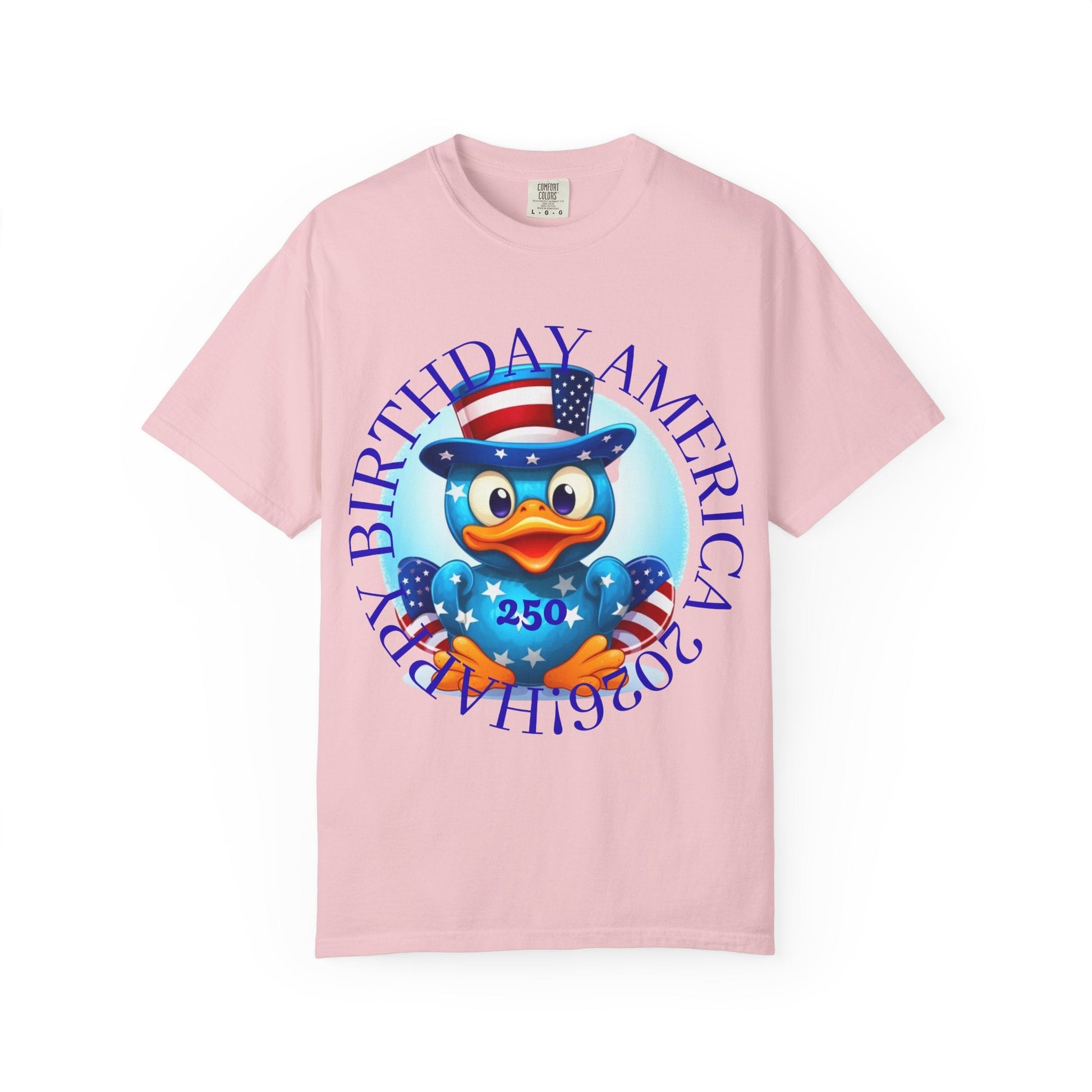 Patriotic Duck 'Happy Birthday America' T-Shirt - Geo Rocks The 'Tism