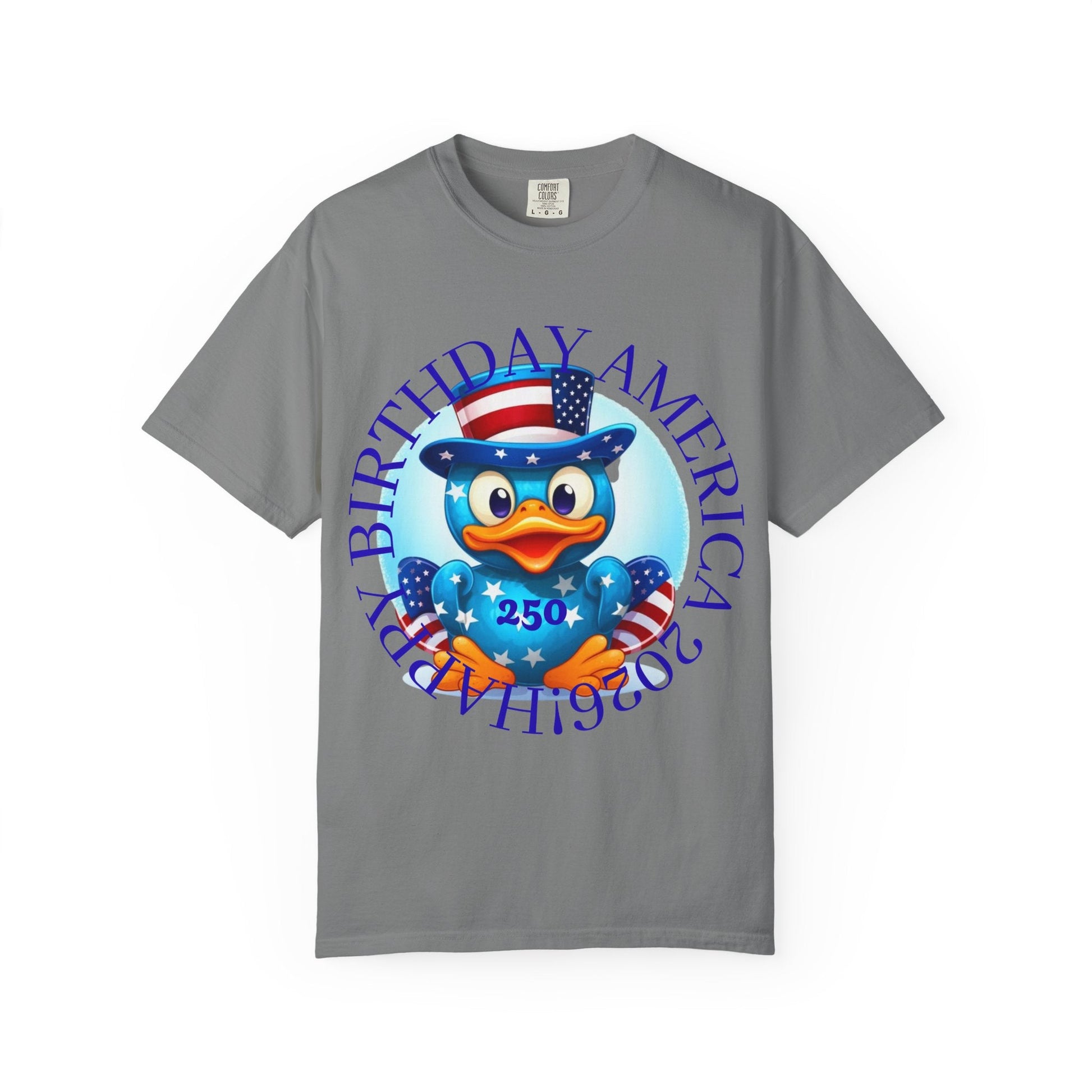 Patriotic Duck 'Happy Birthday America' T-Shirt - Geo Rocks The 'Tism