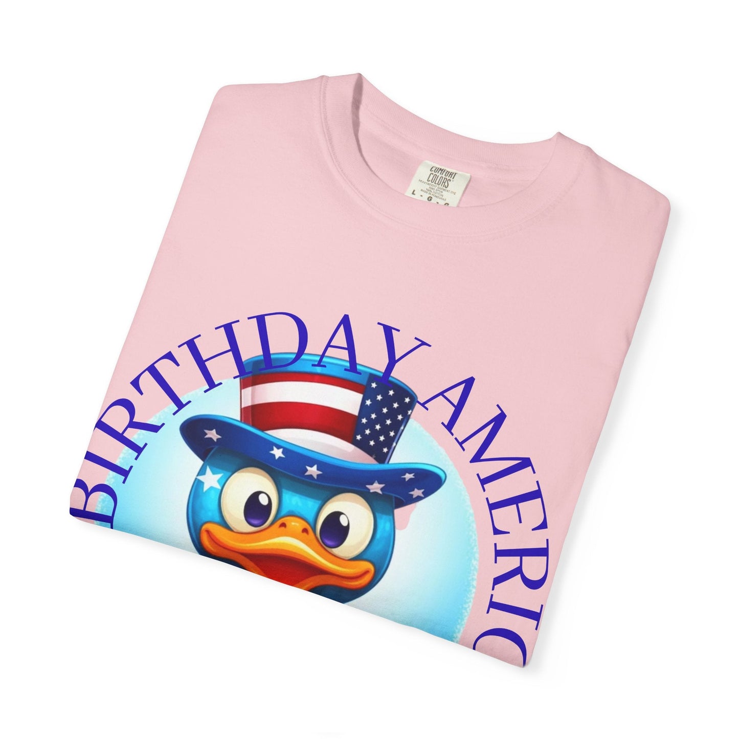 Patriotic Duck 'Happy Birthday America' T-Shirt - Geo Rocks The 'Tism