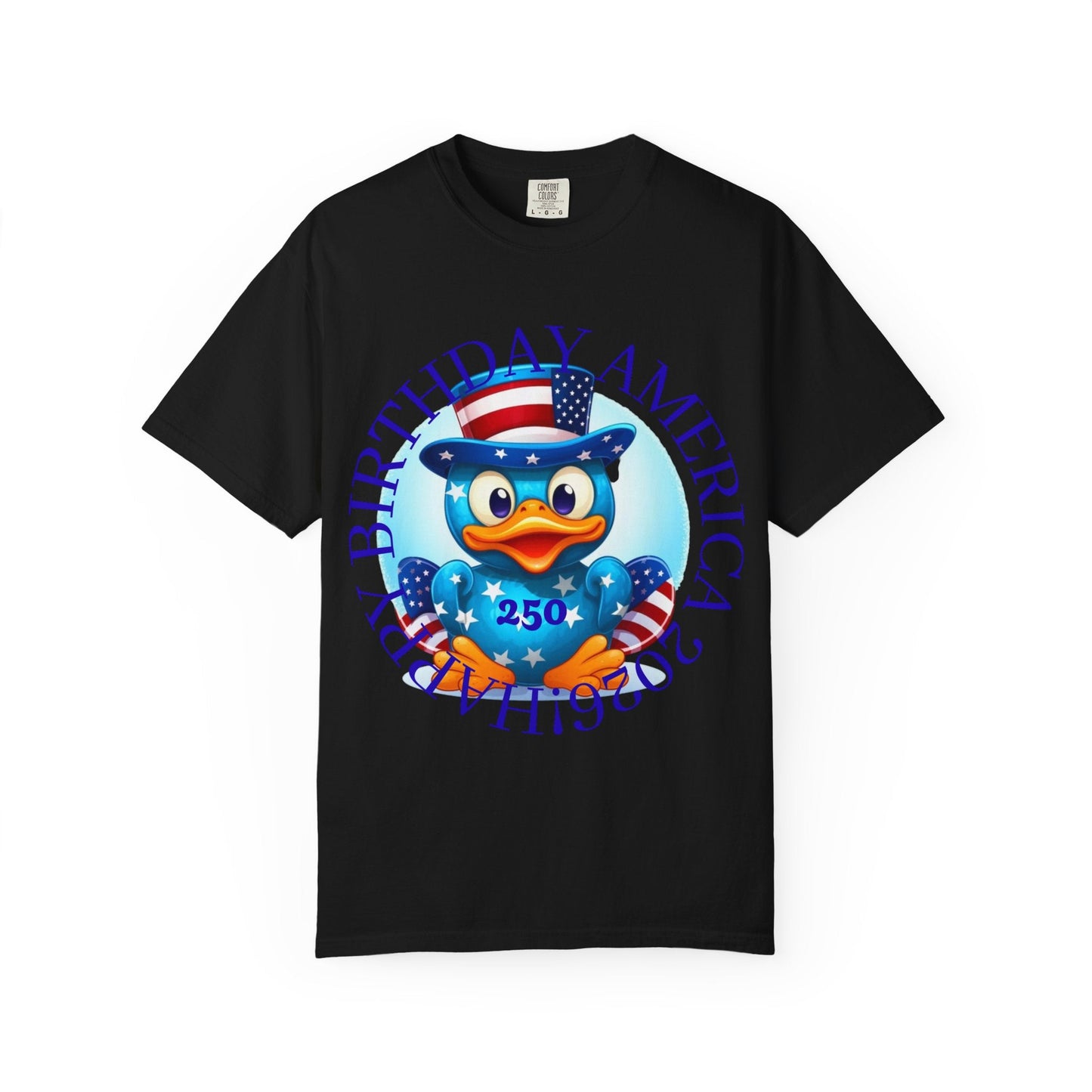 Patriotic Duck 'Happy Birthday America' T-Shirt - Geo Rocks The 'Tism