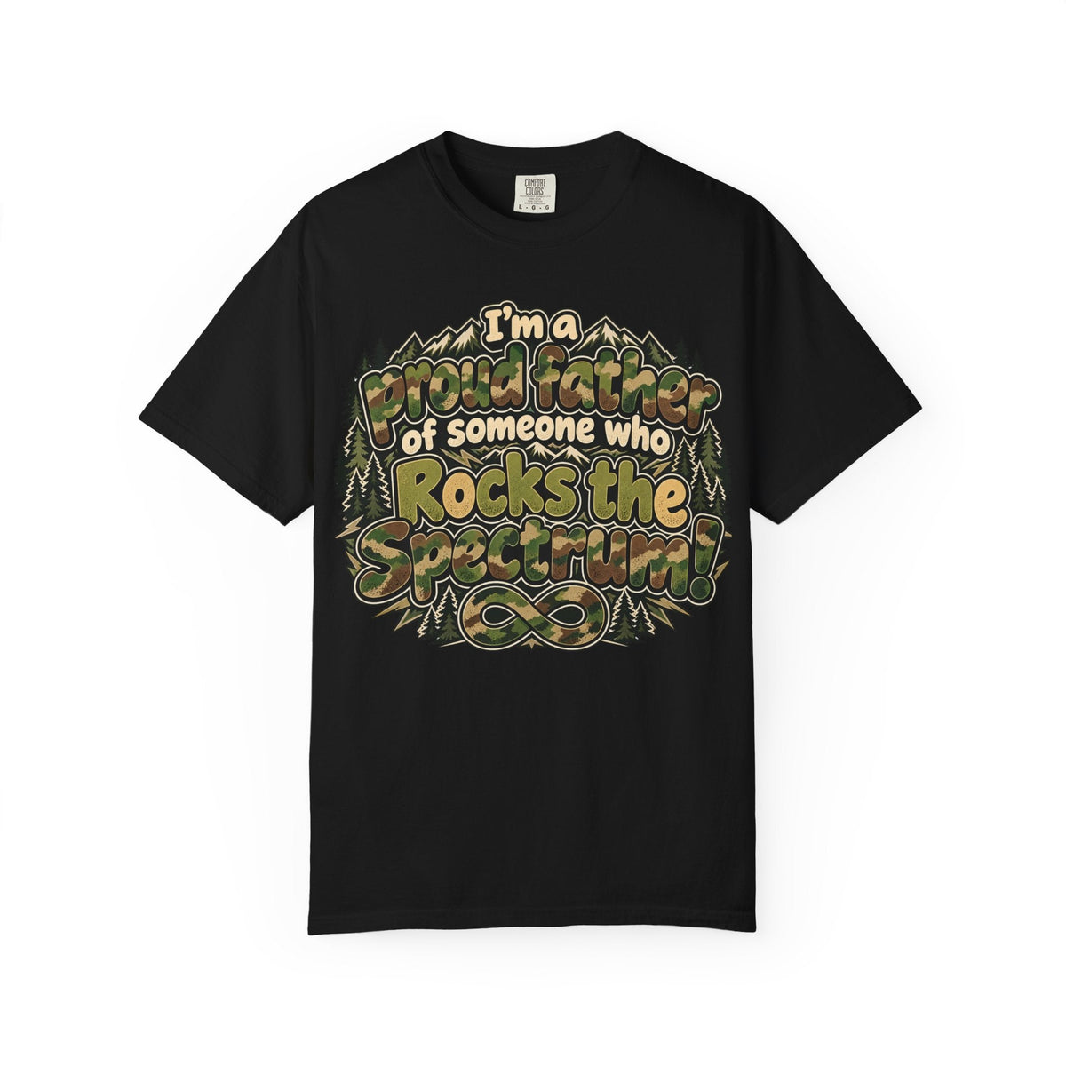 "Proud Father of Someone Who Rocks the Spectrum"-Graphic Tee - Geo Rocks The 'Tism