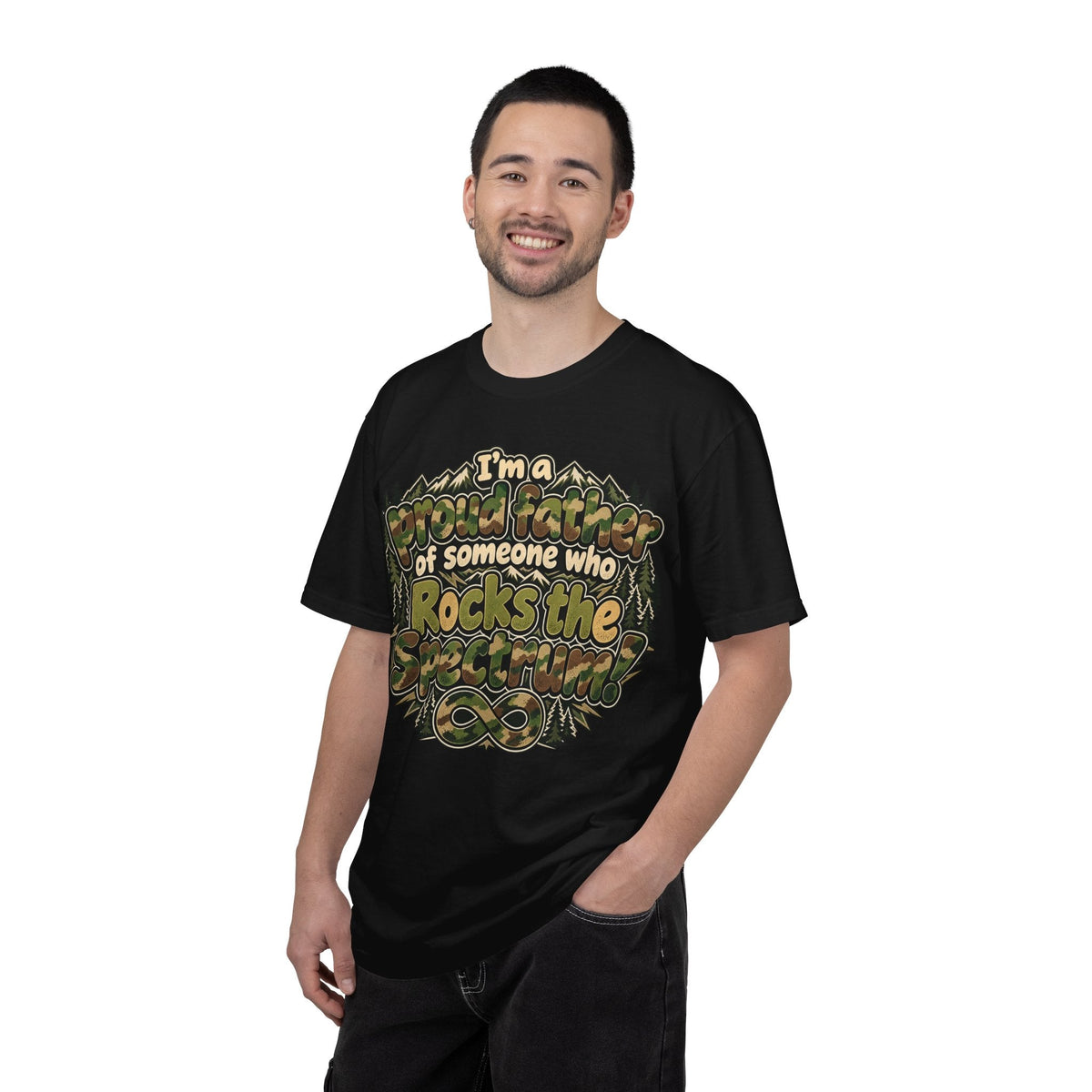 "Proud Father of Someone Who Rocks the Spectrum"-Graphic Tee - Geo Rocks The 'Tism