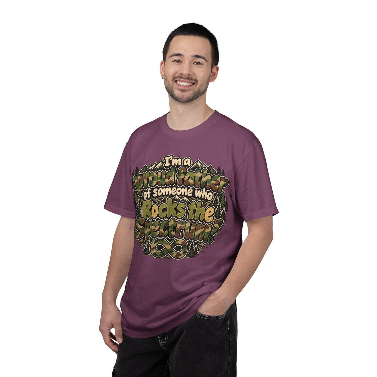 "Proud Father of Someone Who Rocks the Spectrum"-Graphic Tee - Geo Rocks The 'Tism