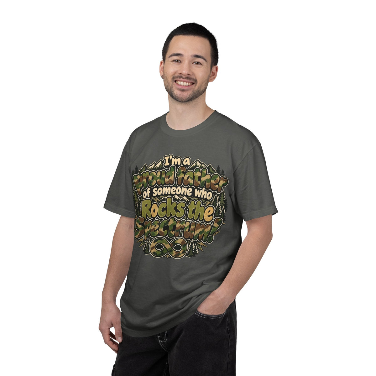 "Proud Father of Someone Who Rocks the Spectrum"-Graphic Tee - Geo Rocks The 'Tism
