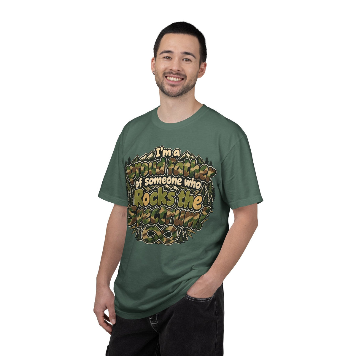 "Proud Father of Someone Who Rocks the Spectrum"-Graphic Tee - Geo Rocks The 'Tism