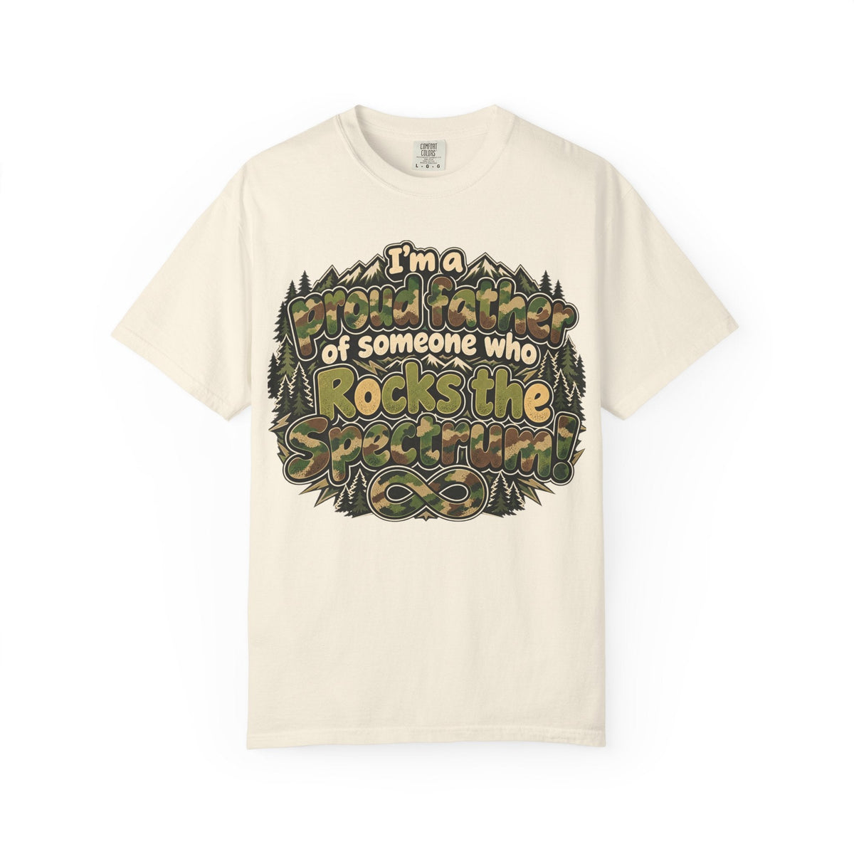 "Proud Father of Someone Who Rocks the Spectrum"-Graphic Tee - Geo Rocks The 'Tism
