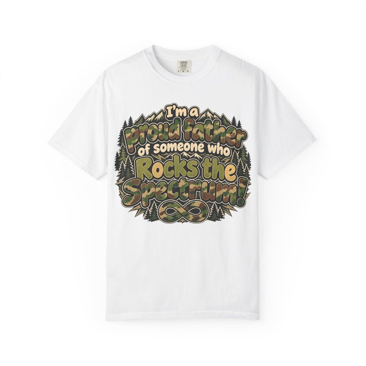 "Proud Father of Someone Who Rocks the Spectrum"-Graphic Tee - Geo Rocks The 'Tism