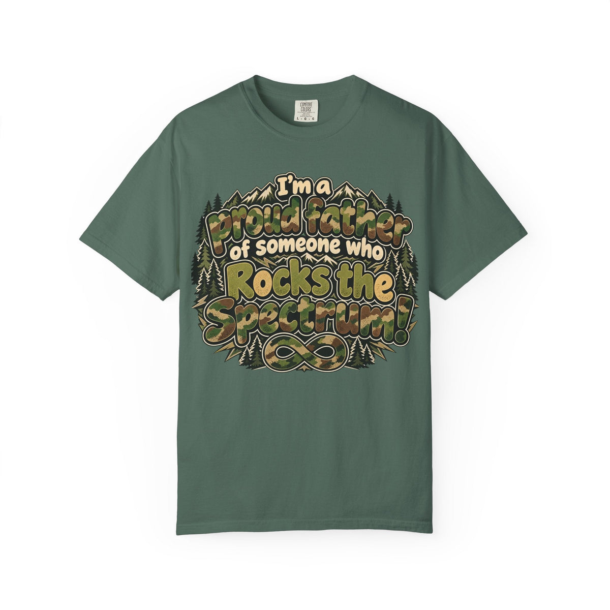 "Proud Father of Someone Who Rocks the Spectrum"-Graphic Tee - Geo Rocks The 'Tism