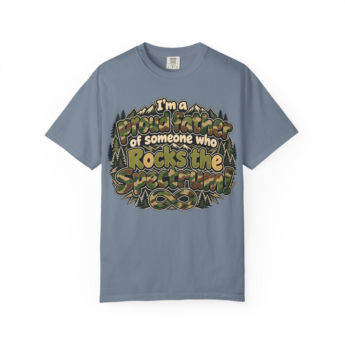 "Proud Father of Someone Who Rocks the Spectrum"-Graphic Tee - Geo Rocks The 'Tism