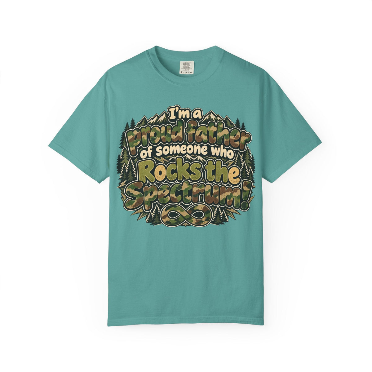 "Proud Father of Someone Who Rocks the Spectrum"-Graphic Tee - Geo Rocks The 'Tism