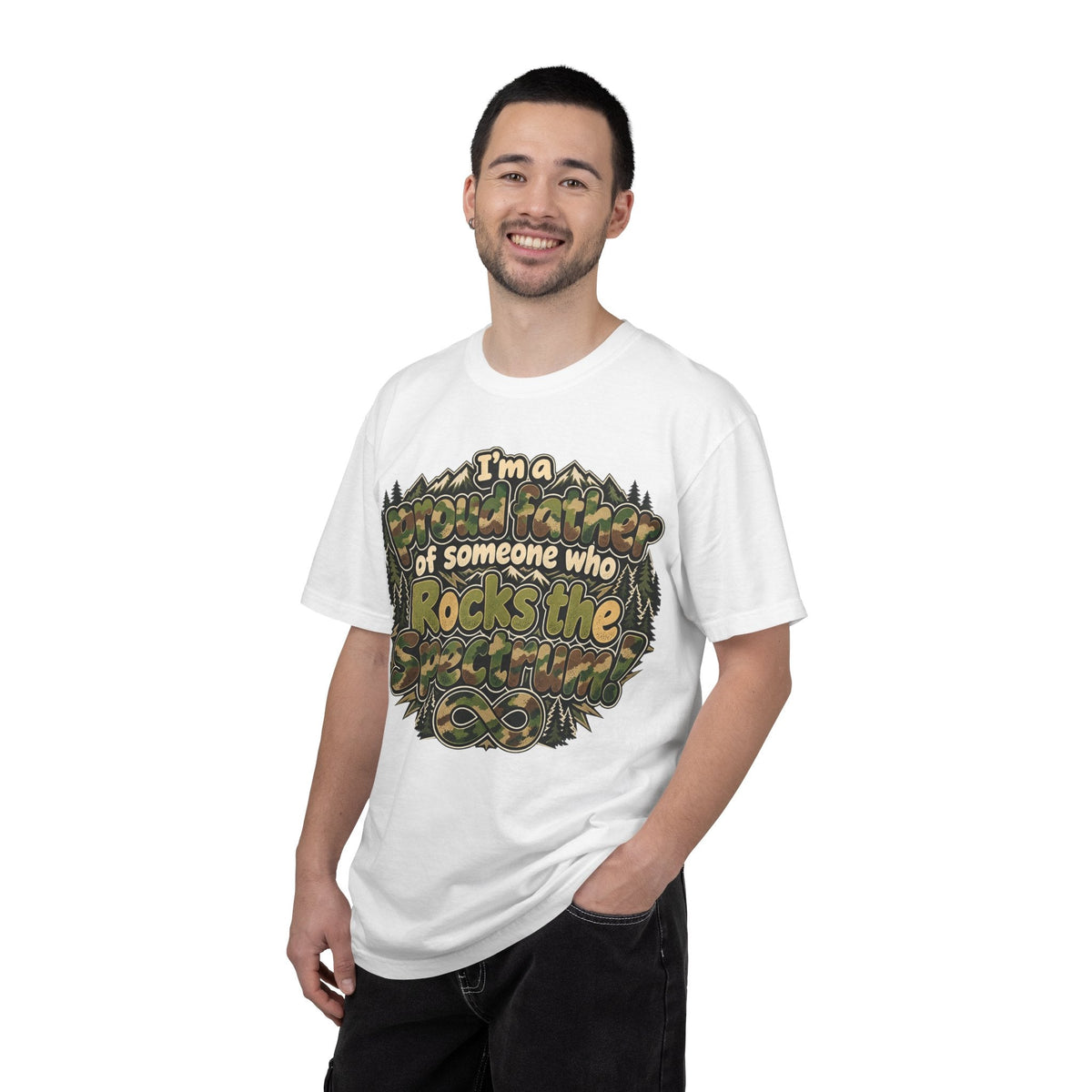"Proud Father of Someone Who Rocks the Spectrum"-Graphic Tee - Geo Rocks The 'Tism
