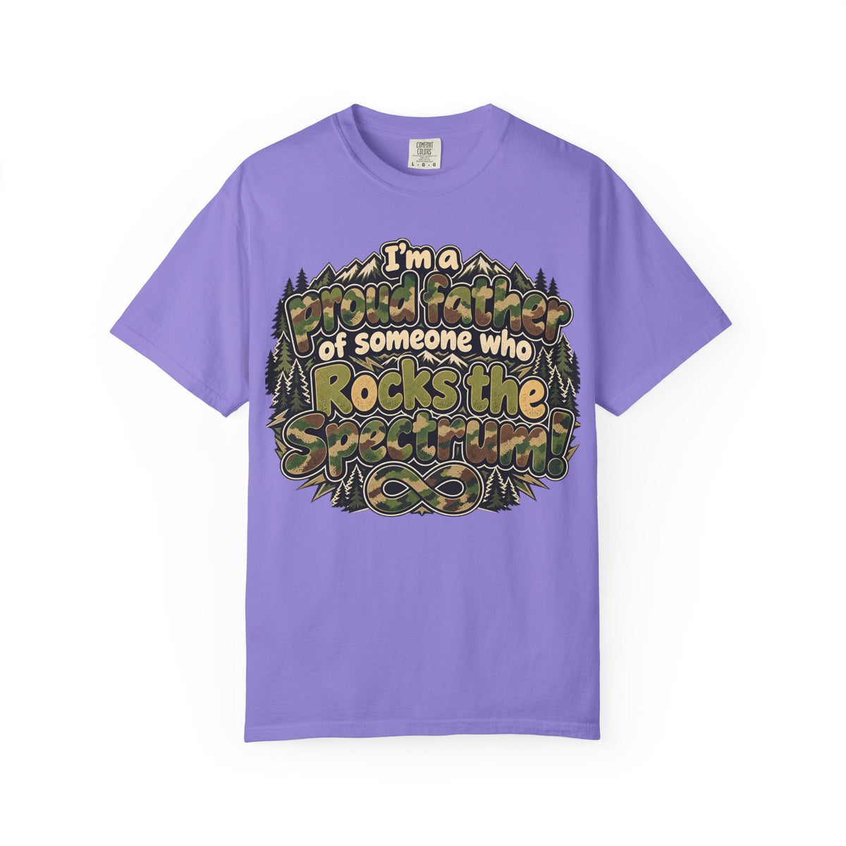 "Proud Father of Someone Who Rocks the Spectrum"-Graphic Tee - Geo Rocks The 'Tism