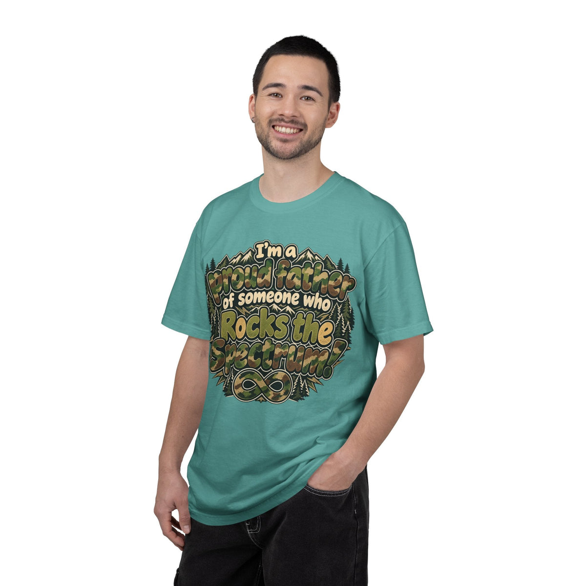 "Proud Father of Someone Who Rocks the Spectrum"-Graphic Tee - Geo Rocks The 'Tism