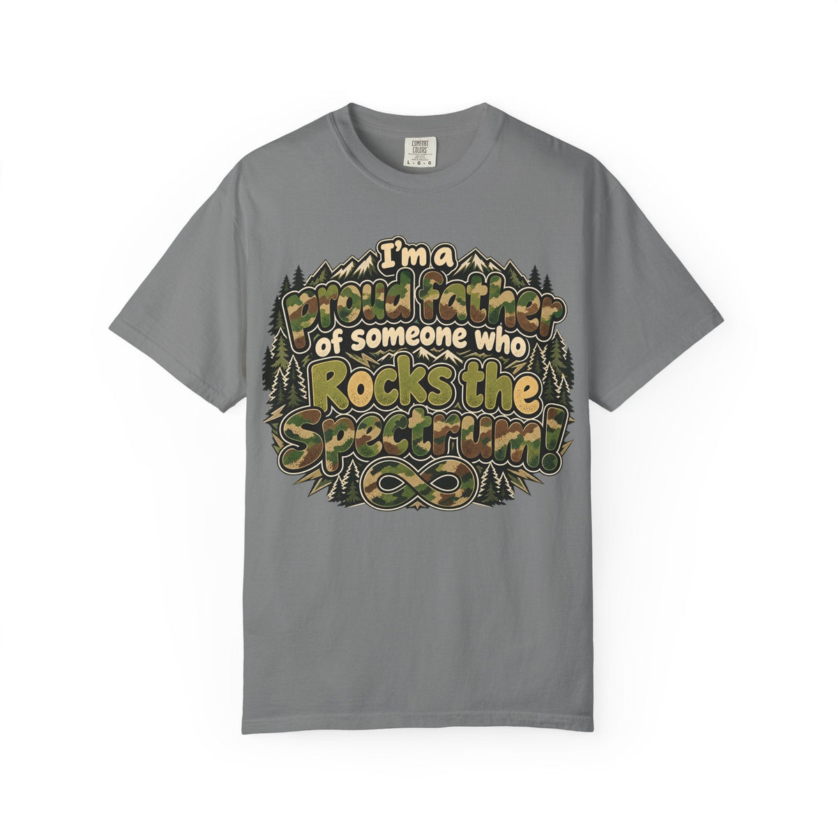 "Proud Father of Someone Who Rocks the Spectrum"-Graphic Tee - Geo Rocks The 'Tism