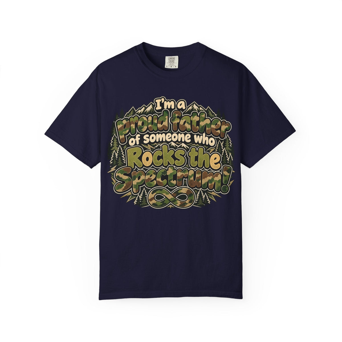 "Proud Father of Someone Who Rocks the Spectrum"-Graphic Tee - Geo Rocks The 'Tism