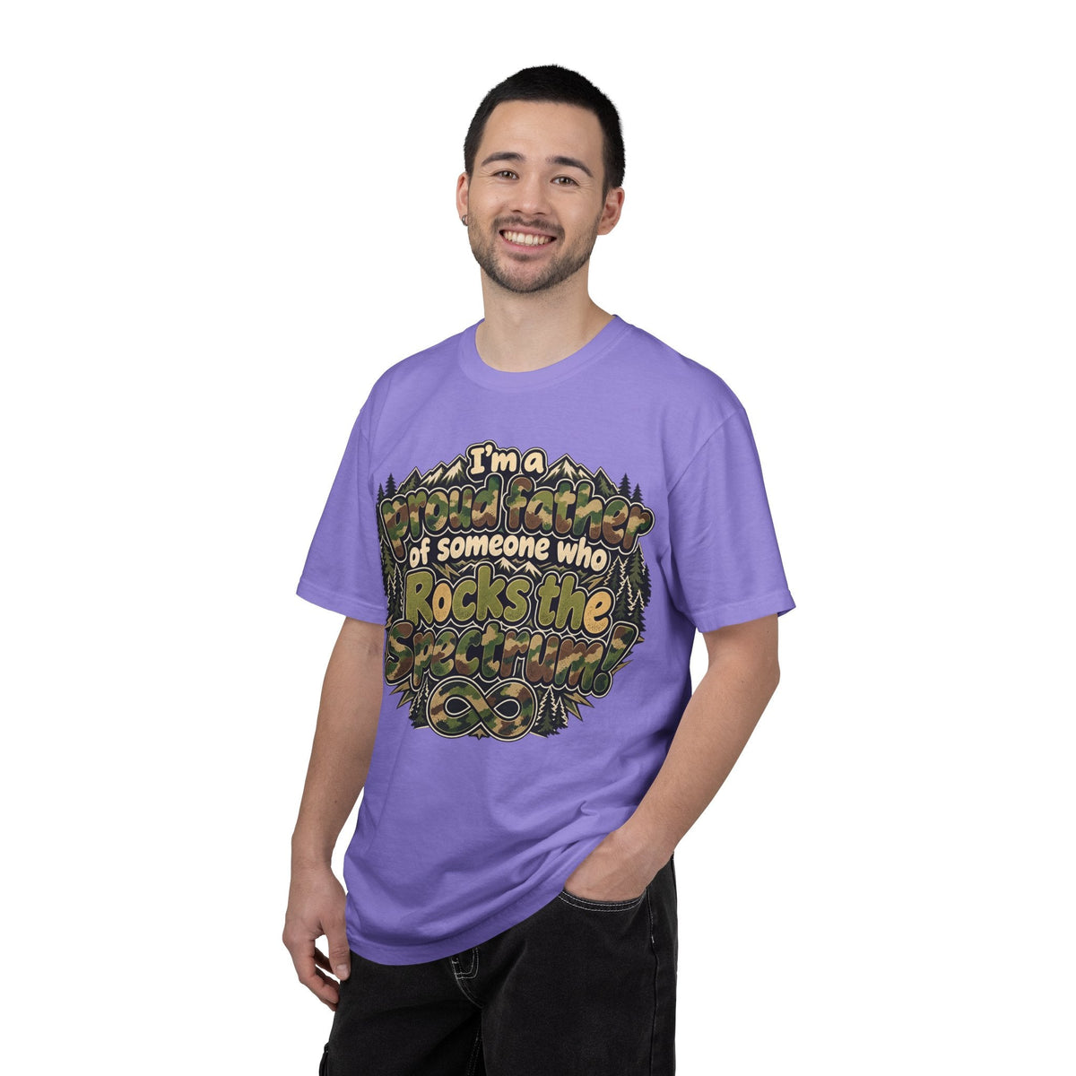 "Proud Father of Someone Who Rocks the Spectrum"-Graphic Tee - Geo Rocks The 'Tism