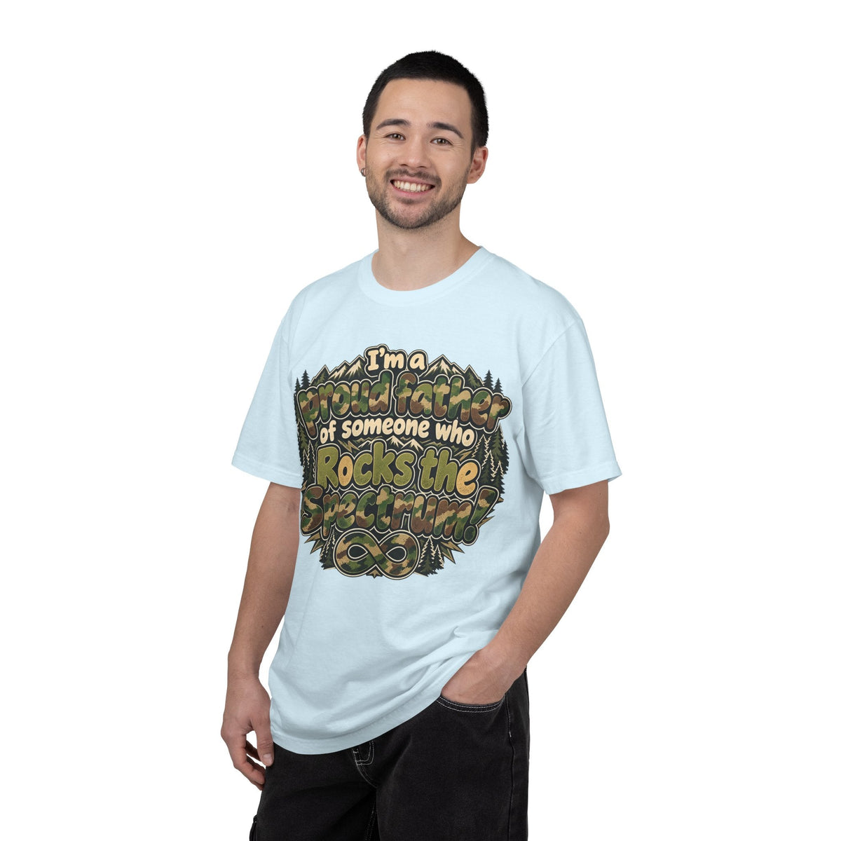 "Proud Father of Someone Who Rocks the Spectrum"-Graphic Tee - Geo Rocks The 'Tism