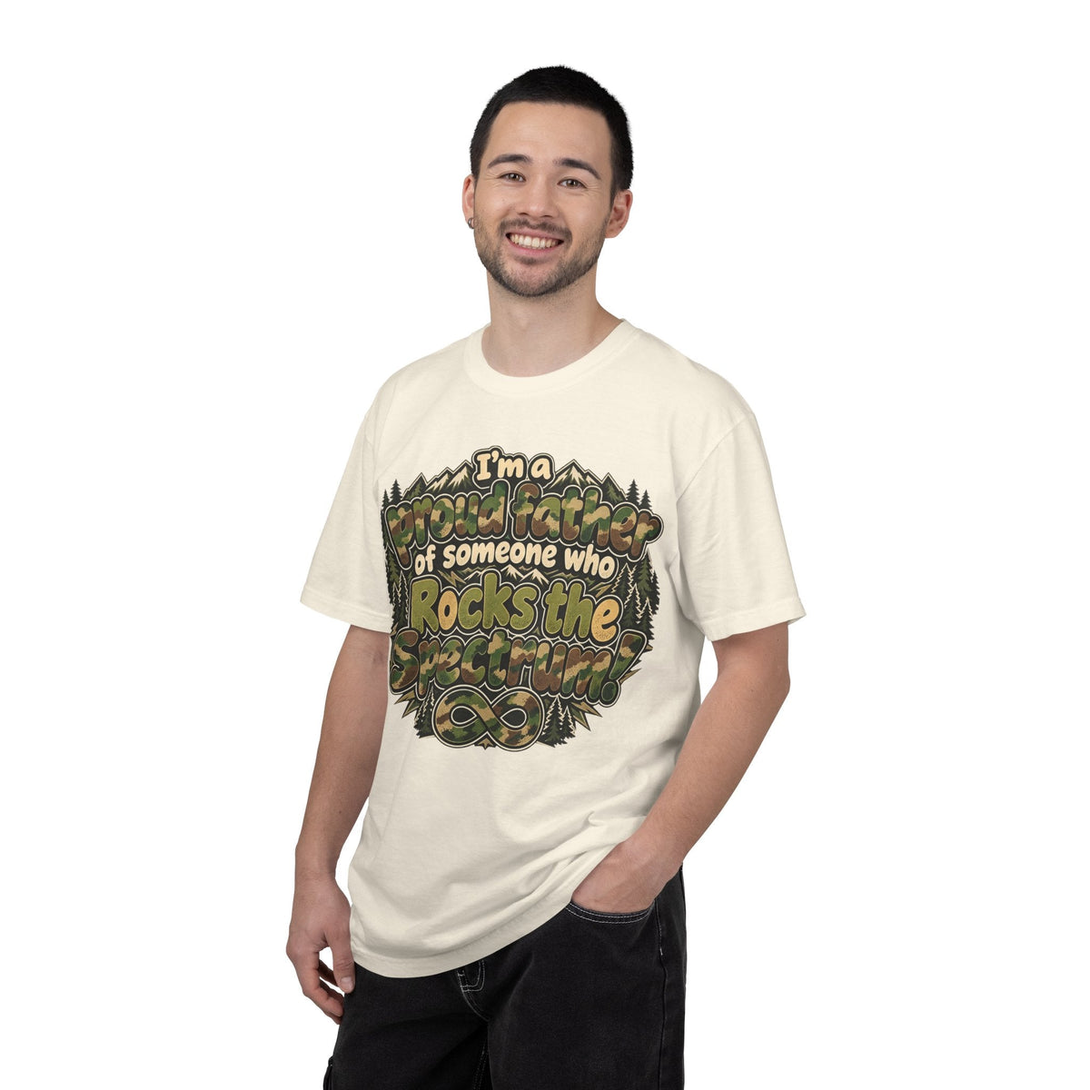 "Proud Father of Someone Who Rocks the Spectrum"-Graphic Tee - Geo Rocks The 'Tism
