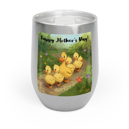 "Rocks the 'Tism" Stemless Wine Tumbler - 12oz Insulated Stainless Steel | Autism Awareness Gift - Geo Rocks The 'Tism
