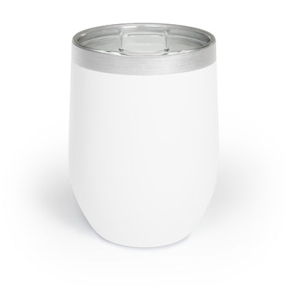 "Rocks the 'Tism" Stemless Wine Tumbler - 12oz Insulated Stainless Steel | Autism Awareness Gift | White - Geo Rocks The 'Tism