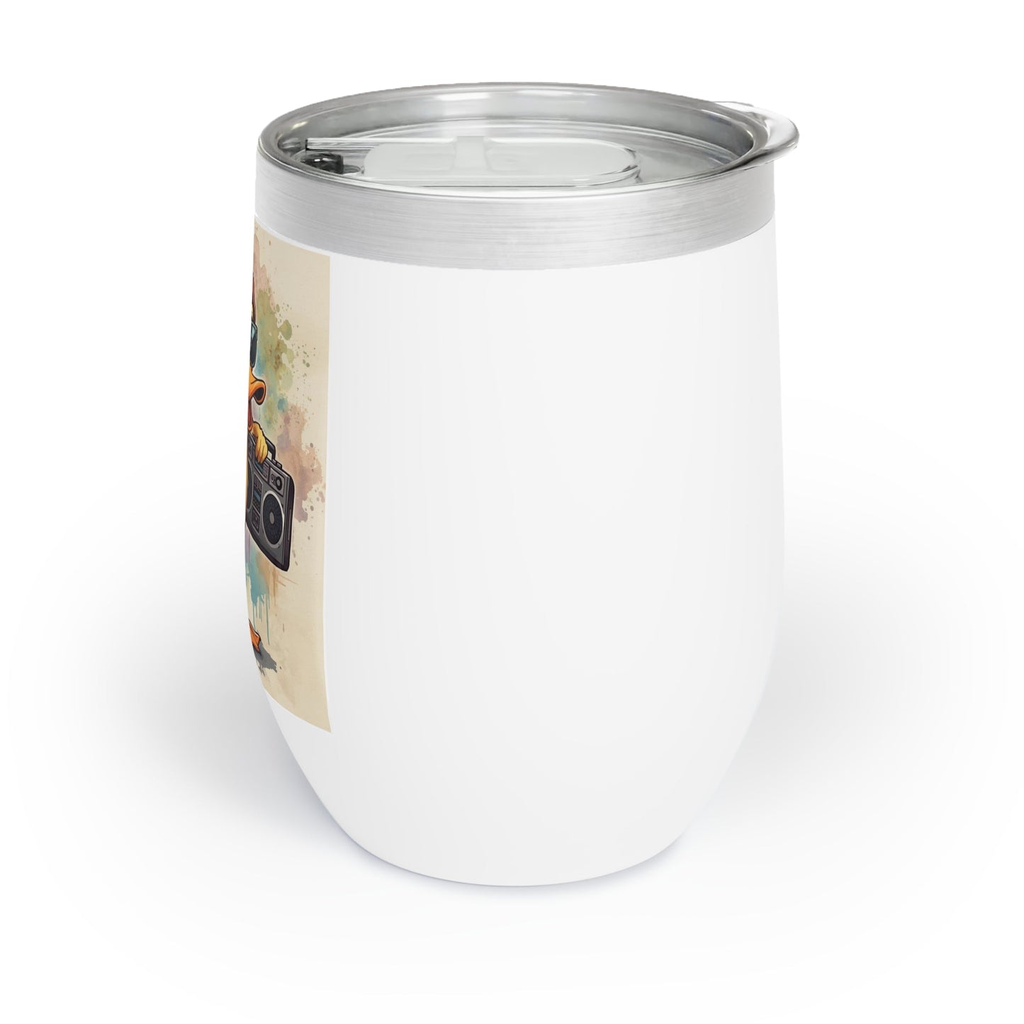 "Rocks the 'Tism" Stemless Wine Tumbler - 12oz Insulated Stainless Steel | Autism Awareness Gift | White - Geo Rocks The 'Tism