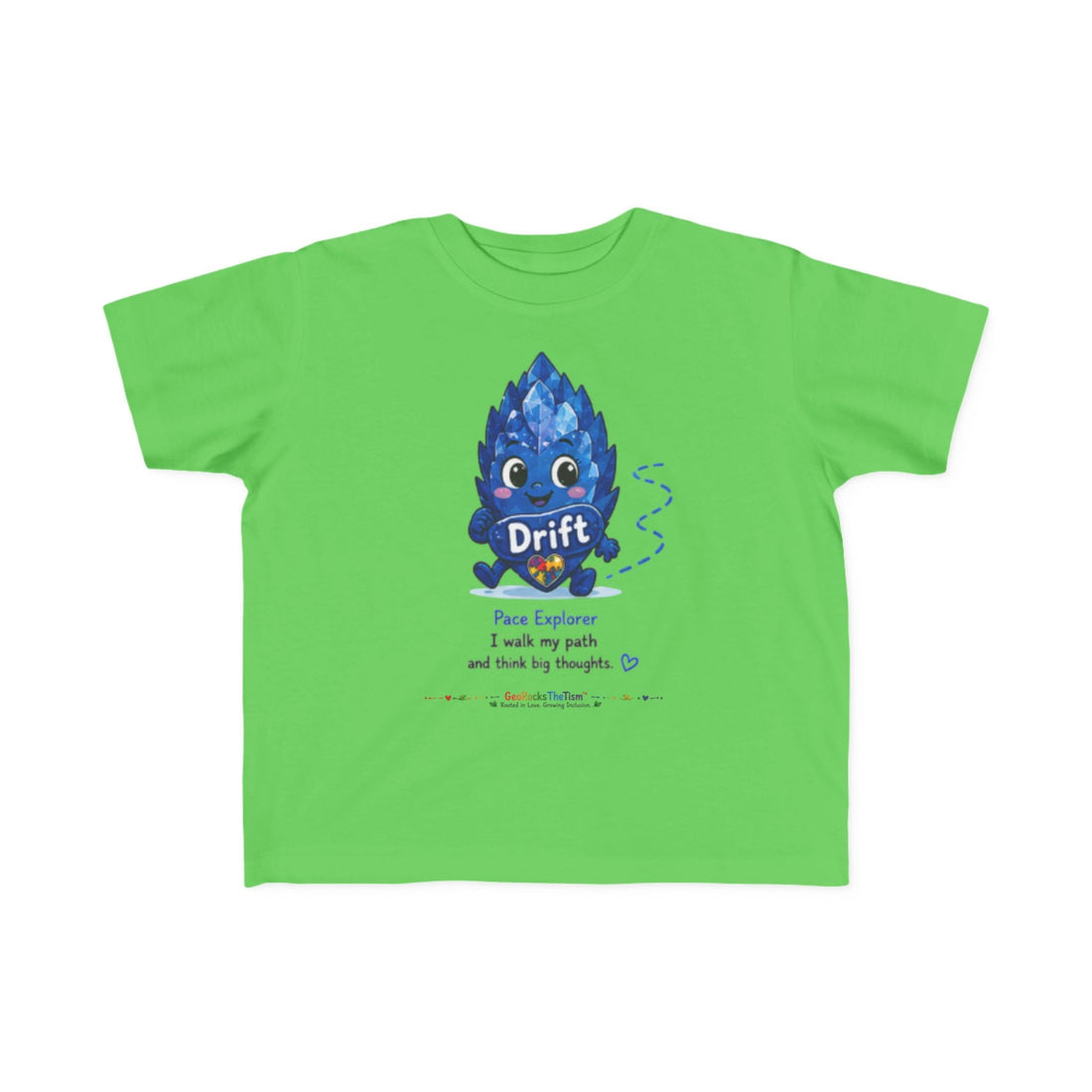 "Squeals" Stimming Geode Autism Self Sensory Regulation Toddler Tee - Geo Rocks The 'Tism