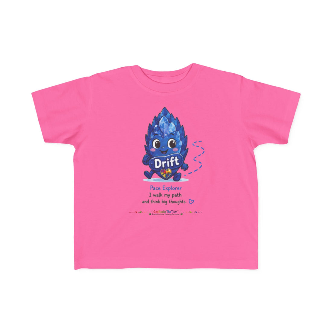 "Squeals" Stimming Geode Autism Self Sensory Regulation Toddler Tee - Geo Rocks The 'Tism