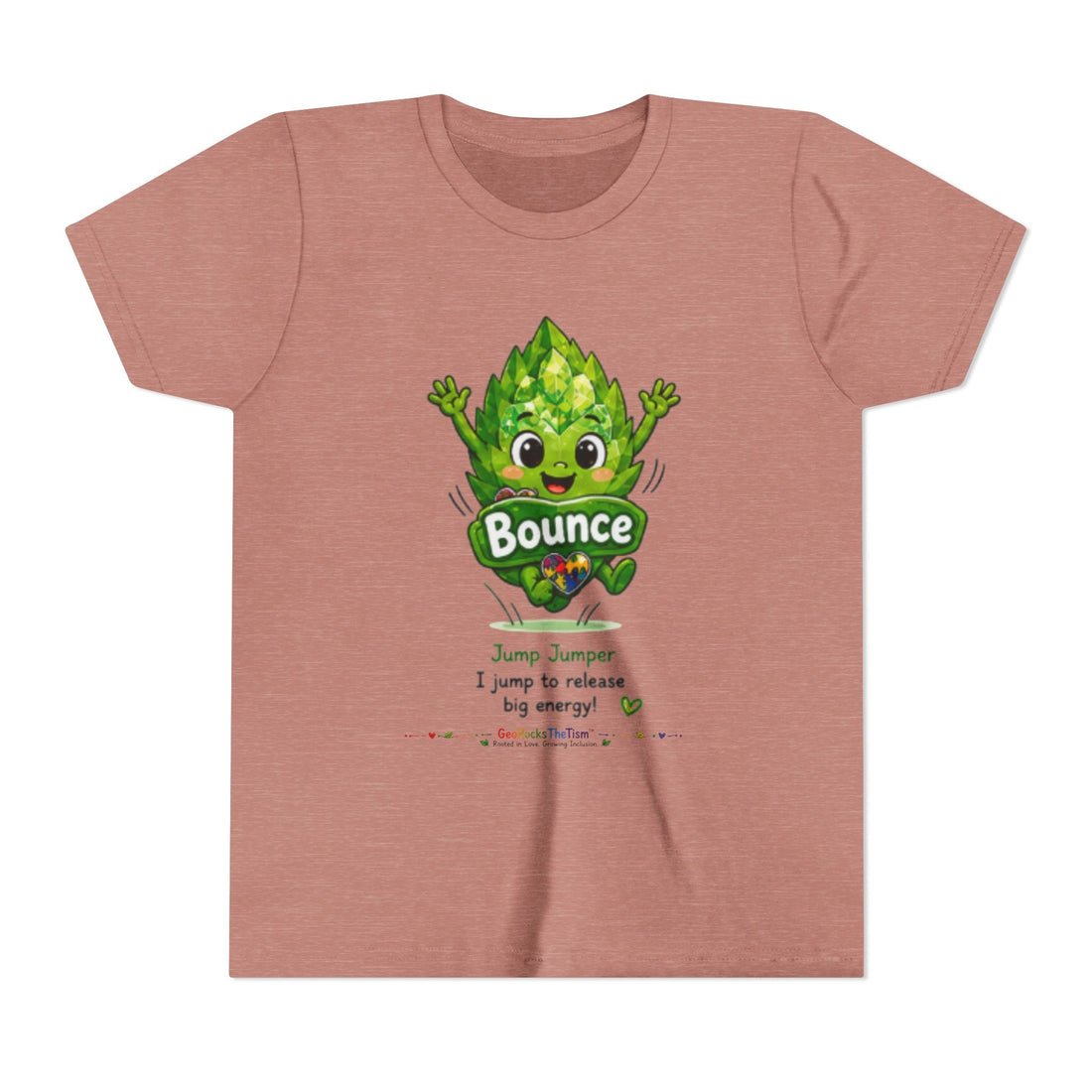 Stimming Colorful Geodes Education- Youth Tee - Geo Rocks The 'Tism
