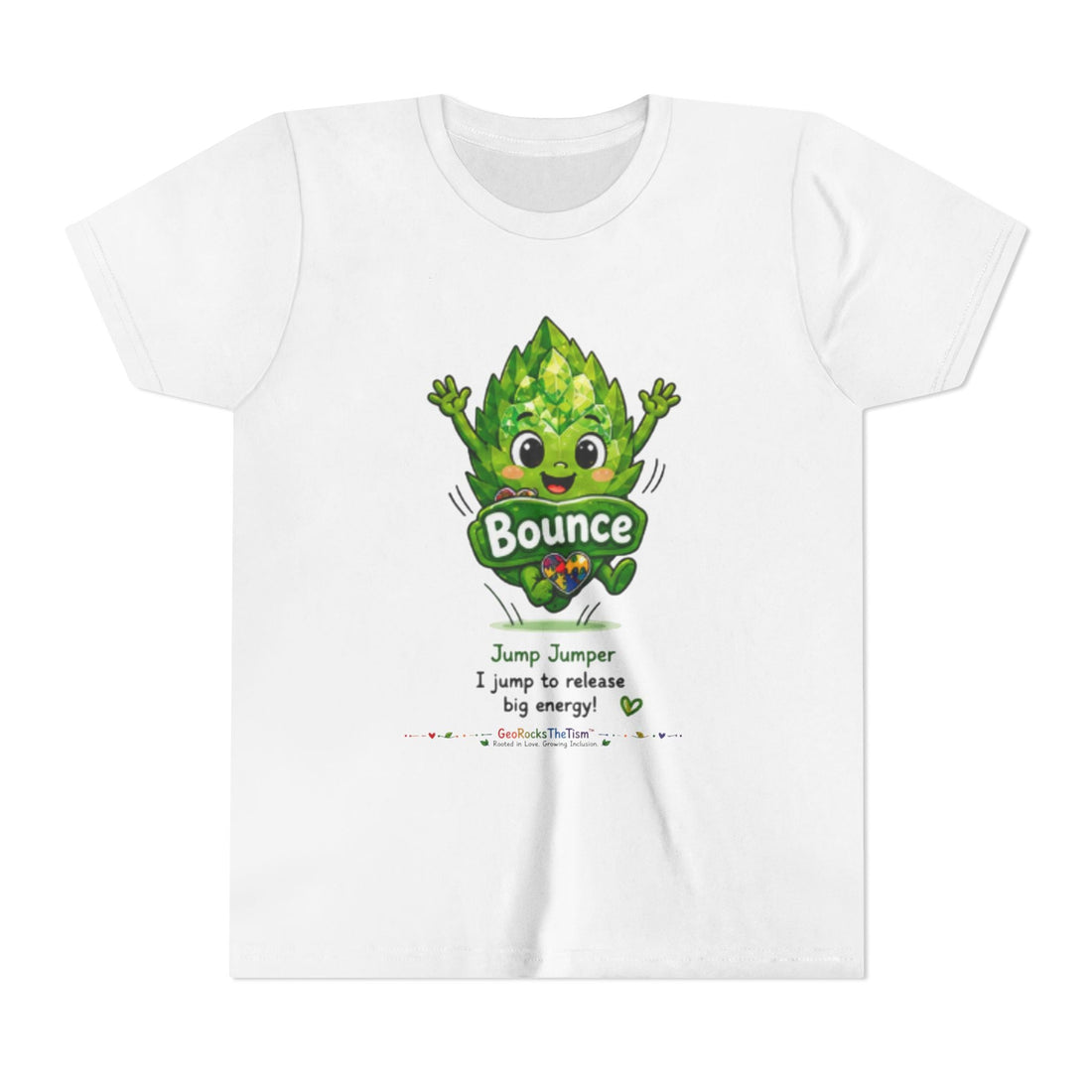 Stimming Colorful Geodes Education- Youth Tee - Geo Rocks The 'Tism