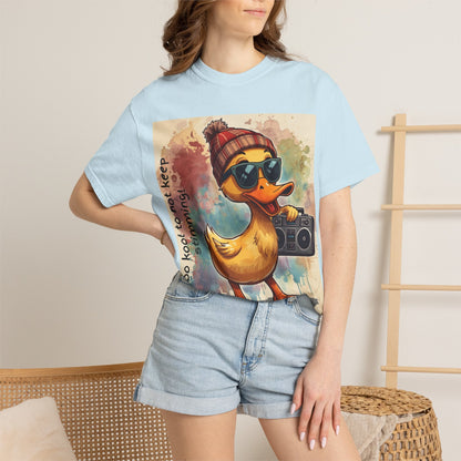 T-Shirt Cool Duck Graphic — "Too Kool to Not Keep Stimming" - Geo Rocks The 'Tism