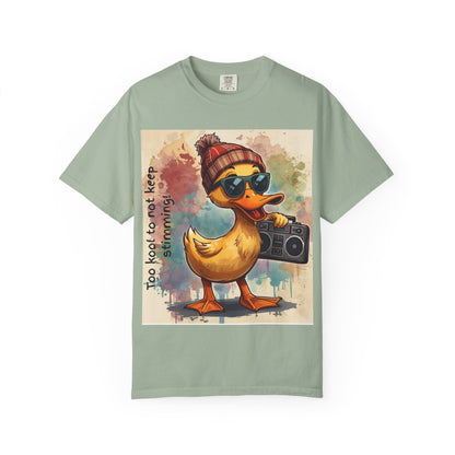 T-Shirt Cool Duck Graphic — "Too Kool to Not Keep Stimming" - Geo Rocks The 'Tism
