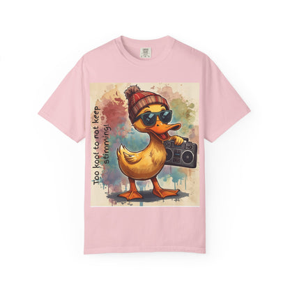 T-Shirt Cool Duck Graphic — "Too Kool to Not Keep Stimming" - Geo Rocks The 'Tism
